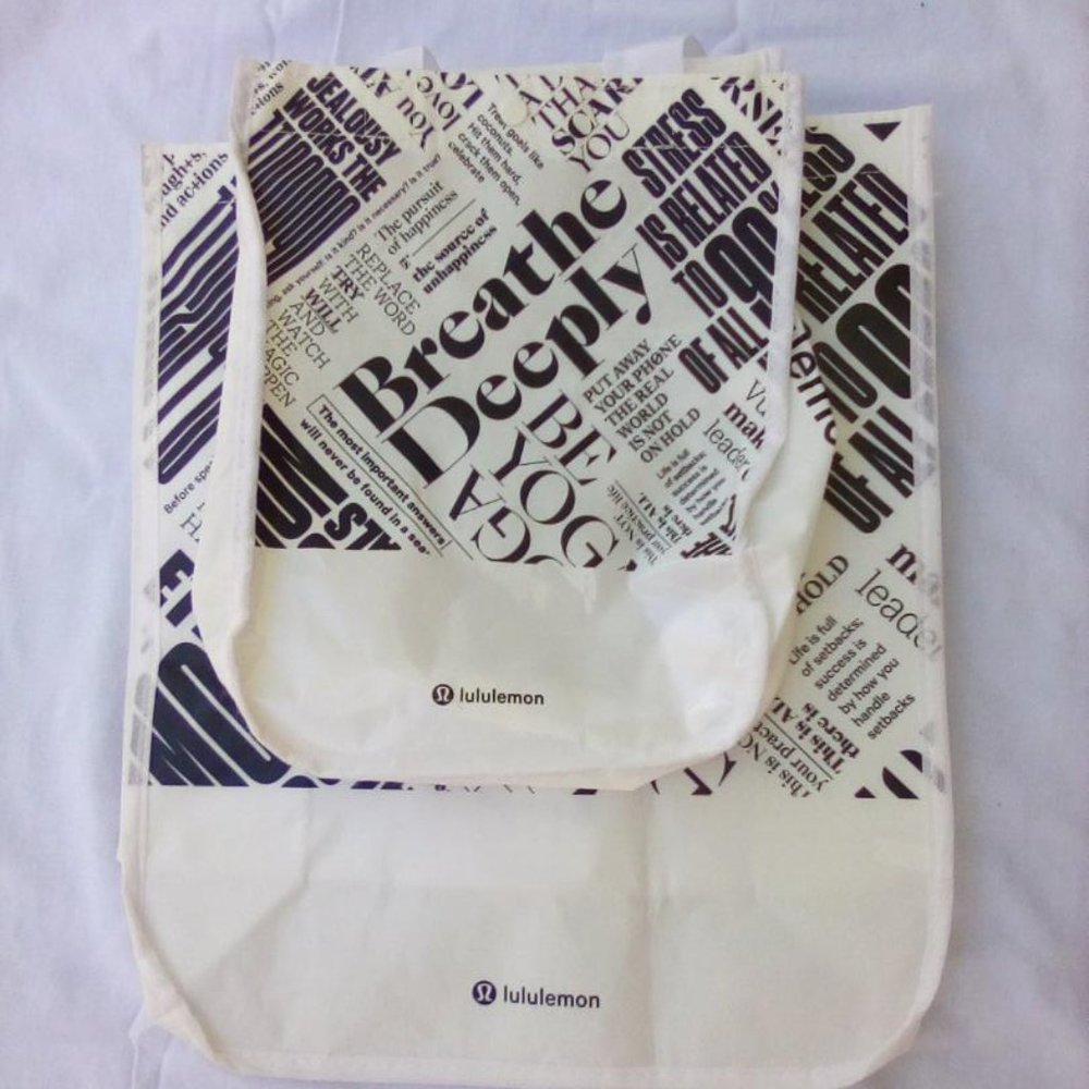 Lot of 2 Luluemon 20th Anniversary bags